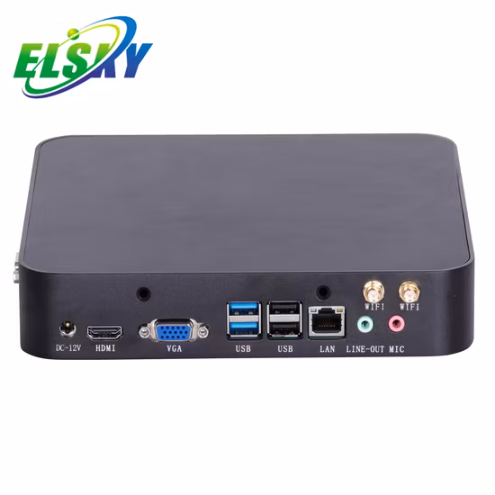 Elsky Mini PC HD4001 8. Generation Quad Core 1,6 GHz I5 8250u LAN Thin Client Motherboard X86 Computer DDR3 8g RAM mit 4K Dp Display
