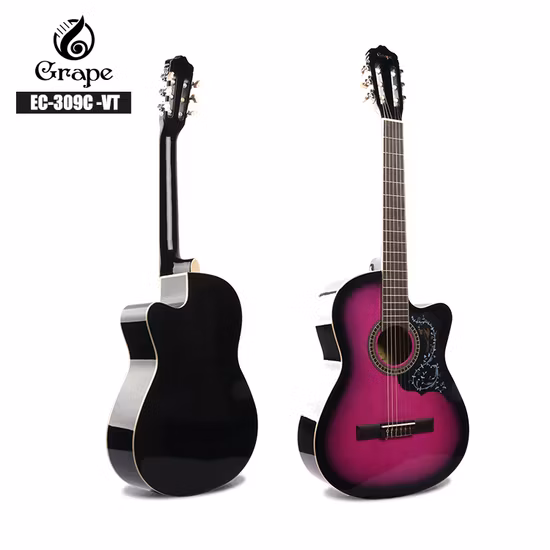 Hersteller Red Basswood 39 Zoll Gloss Cutaway Konzertgitarre